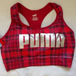 PUMA Women's Sports Bra gym top under shirt top.